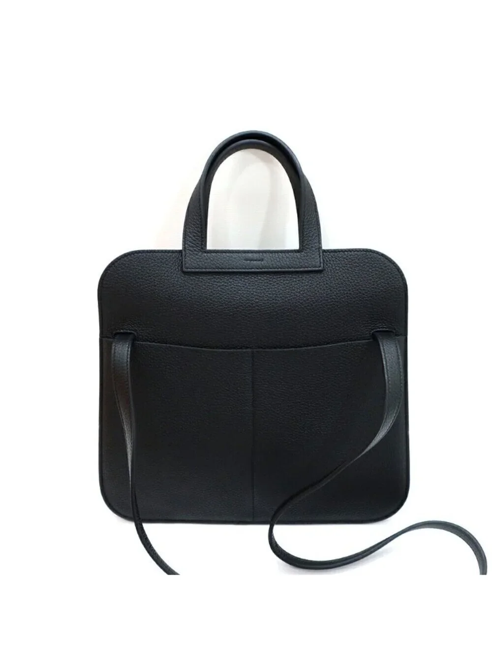 Hermes Heaven Halzan 31 Black Noir Bag Silver